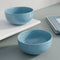 Sky Blue Marble Ceramic Bowl Set Of 2 - The Earth Store - Bowl